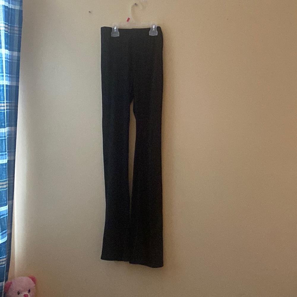 Black flare pants from shein